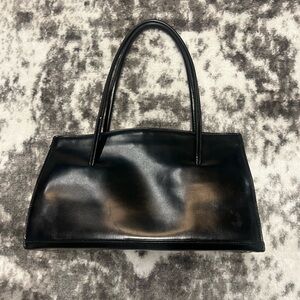 Elegant Black Leather Handbag